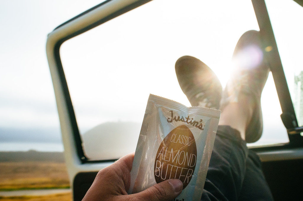Road trip with justins peanut butter